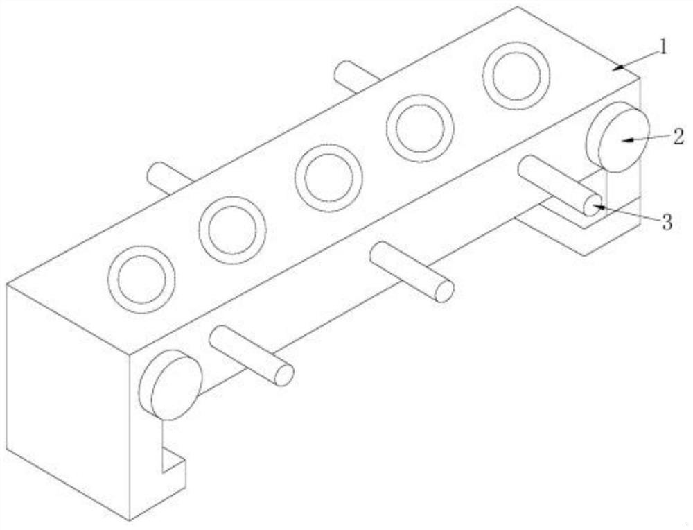 A detection fixture adaptive to the shape of various auto parts