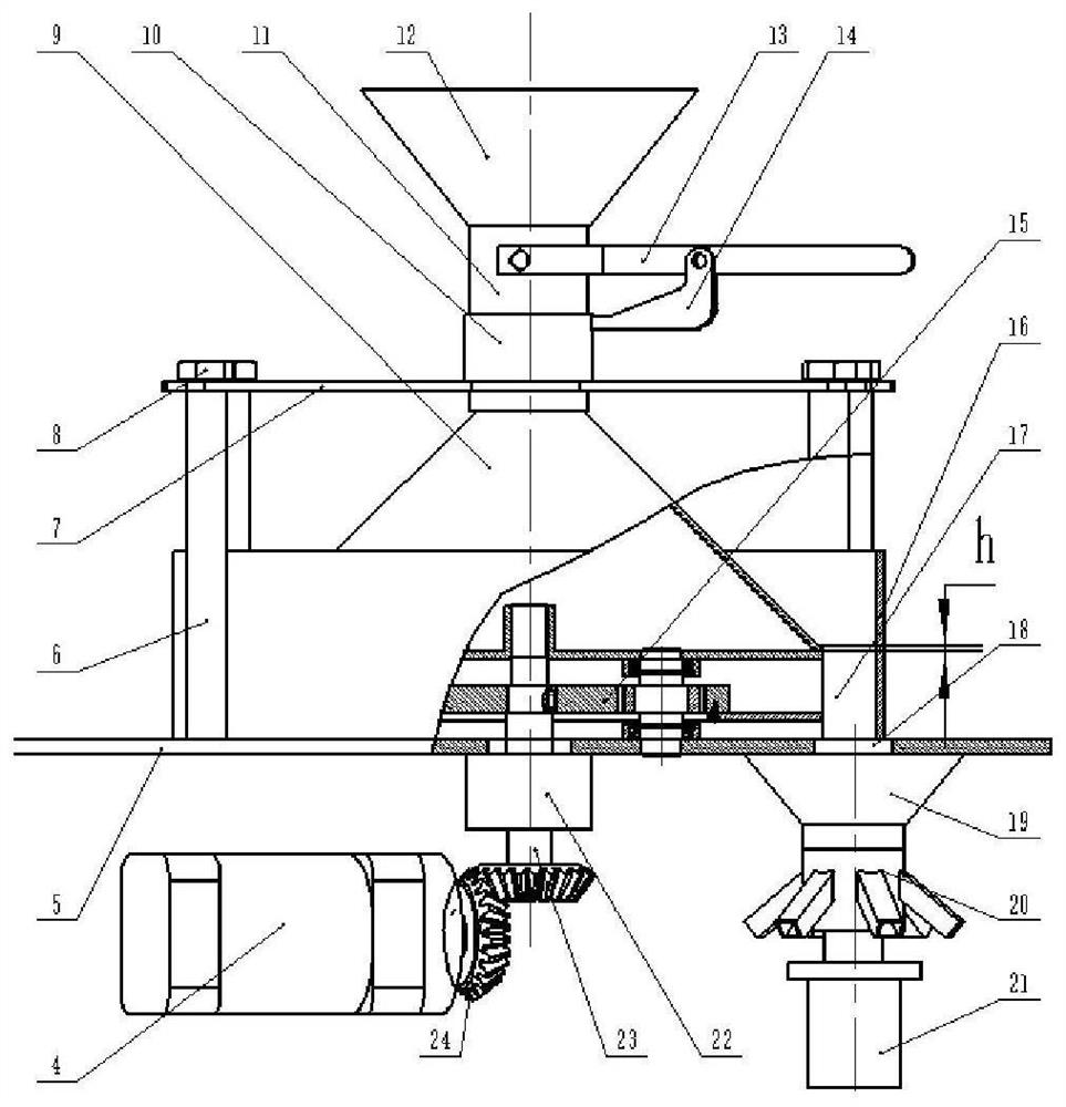 A differential speed plot seeding device