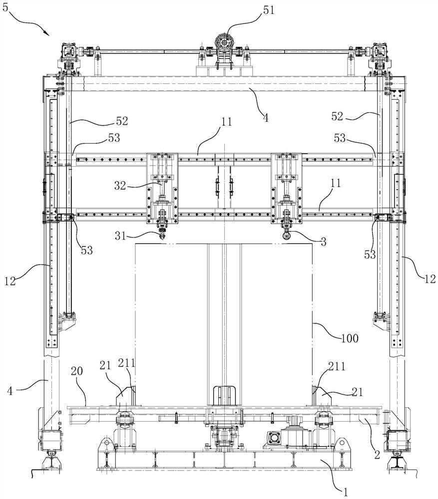 Flanging equipment for core body of spiral-plate heat exchanger