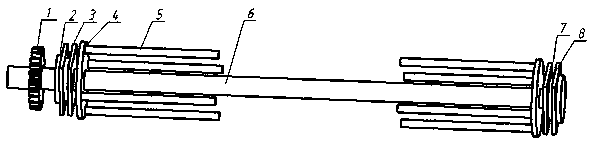 Potato-soil separation stirring device