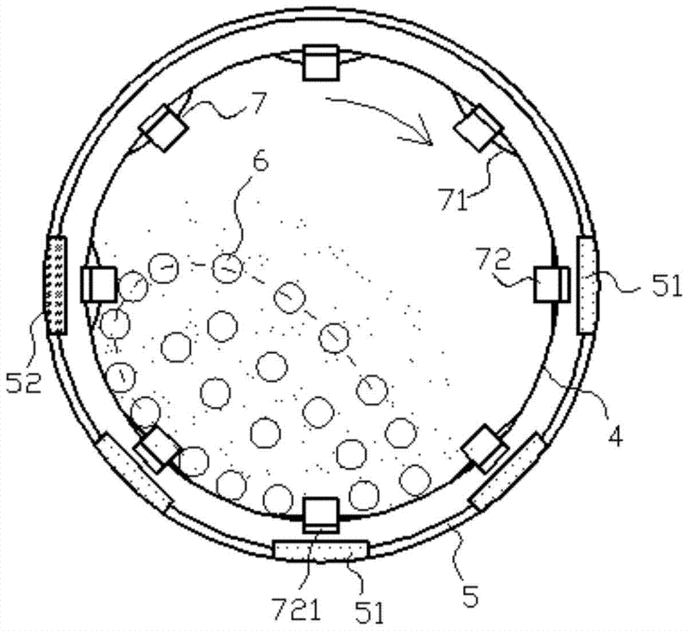 A shrapnel ball mill