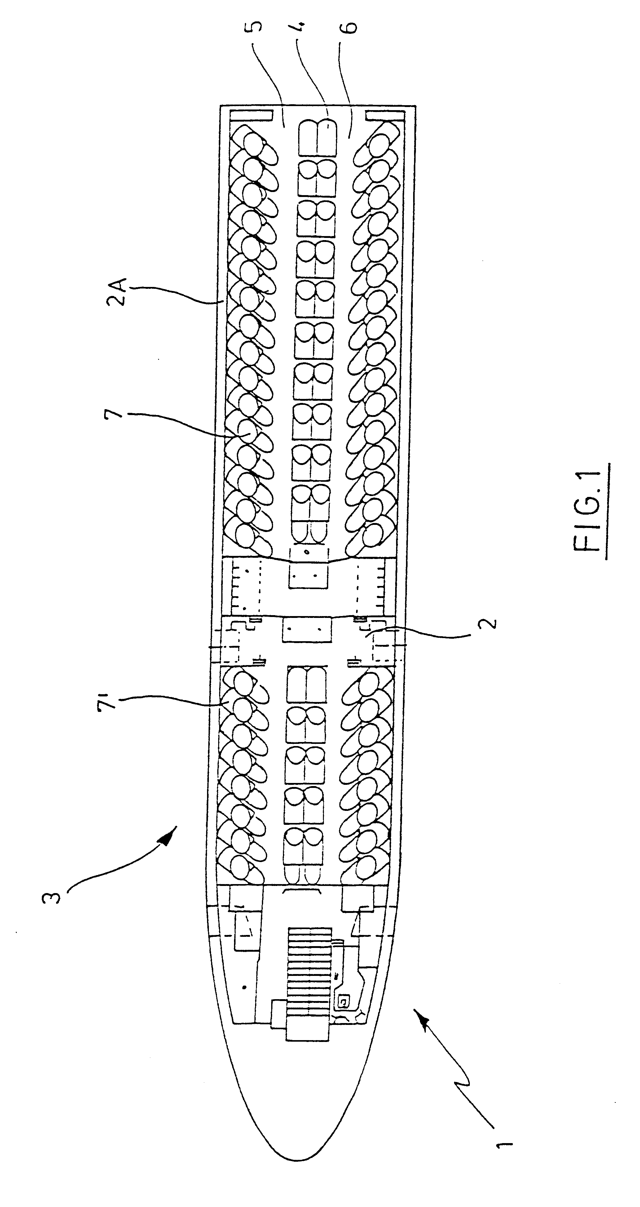Aircraft passenger cabin with rotatable passenger seats