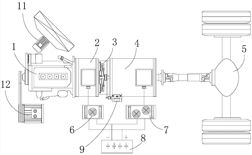 isg motor and hybrid drive system with the isg motor