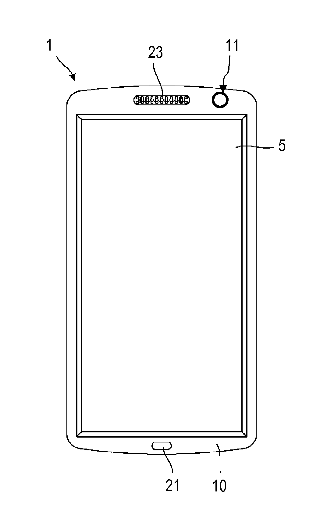 Portable Electronic Equipment and Method of Operating a User Interface