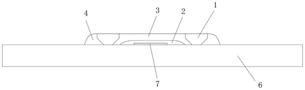 Device for protecting strain test bridge circuit on surface of steel plate and mounting method