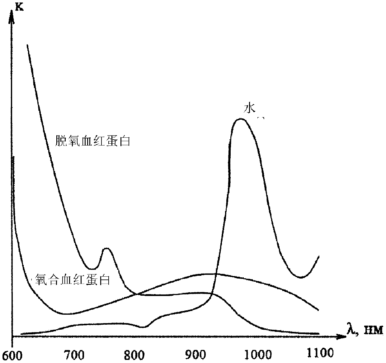 Method for non-invasively determining haemoglobin and oxygen concentrations in the blood