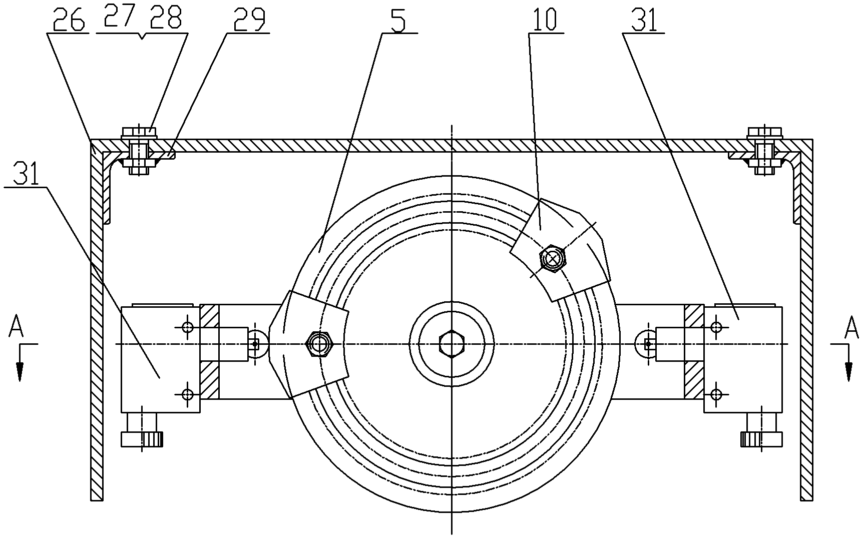 Elevation travel switch limiting device