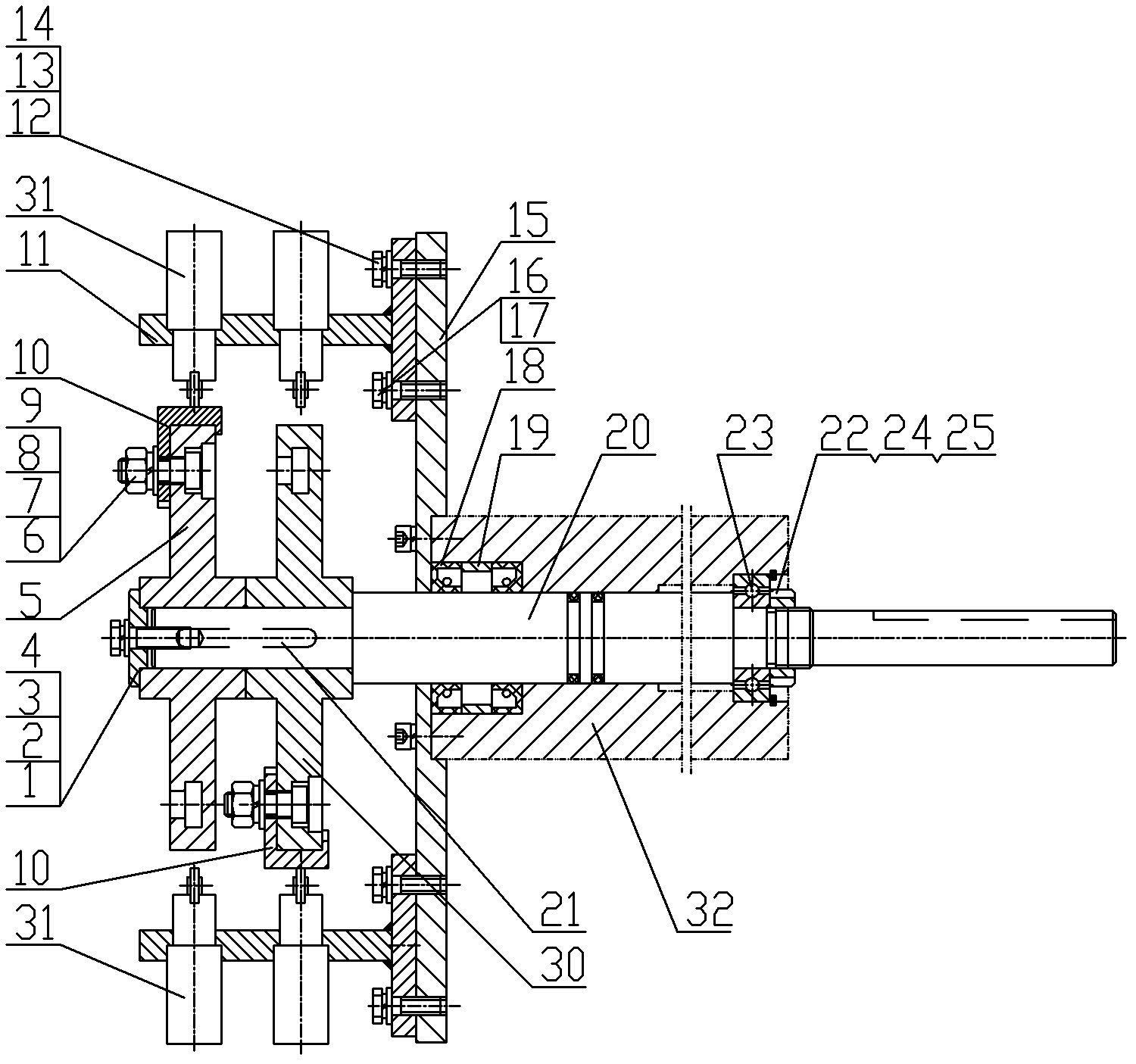 Elevation travel switch limiting device