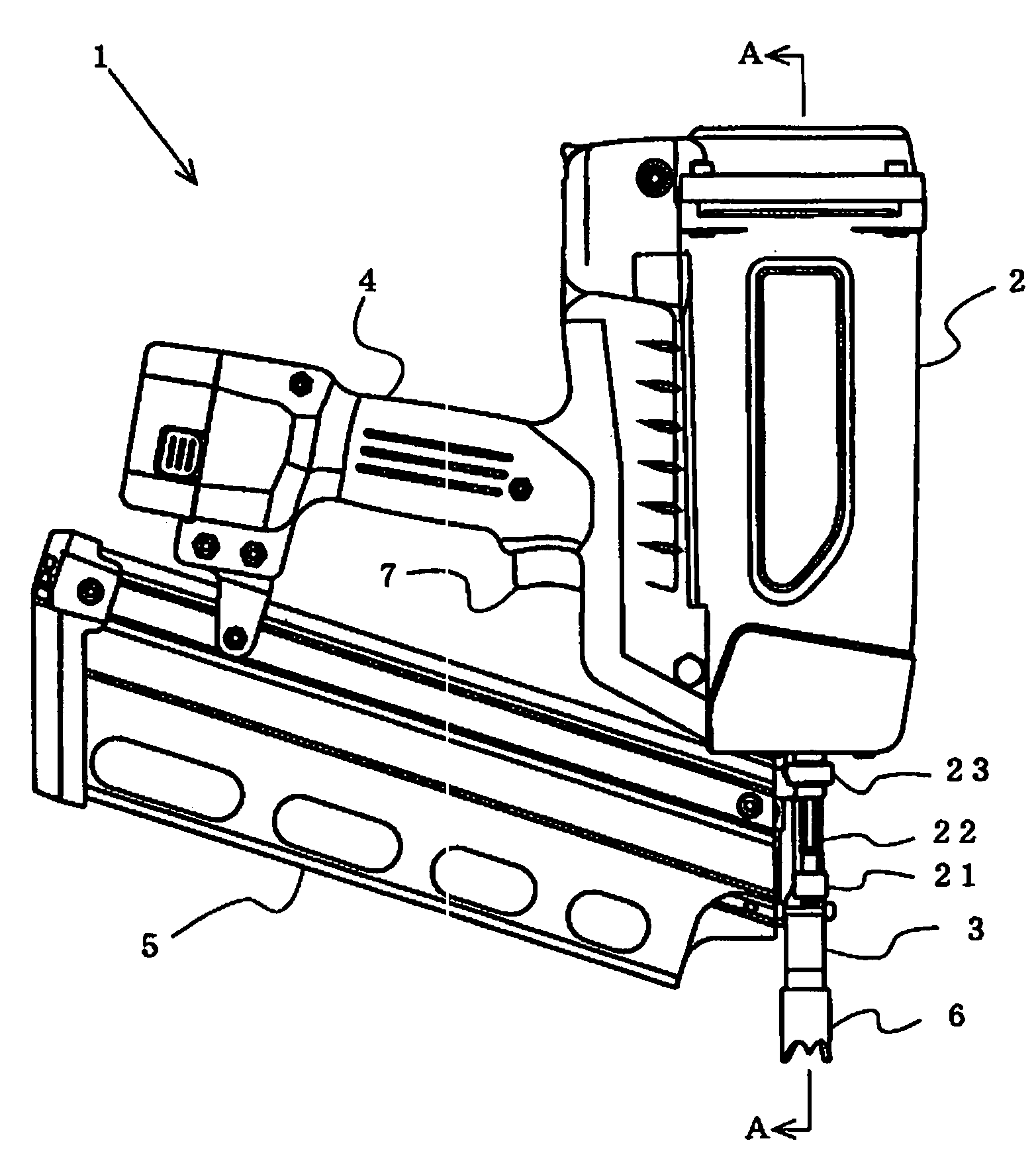 Power drive nailing machine
