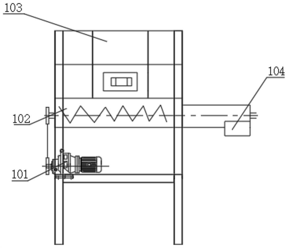 Natural rock asphalt feeding device