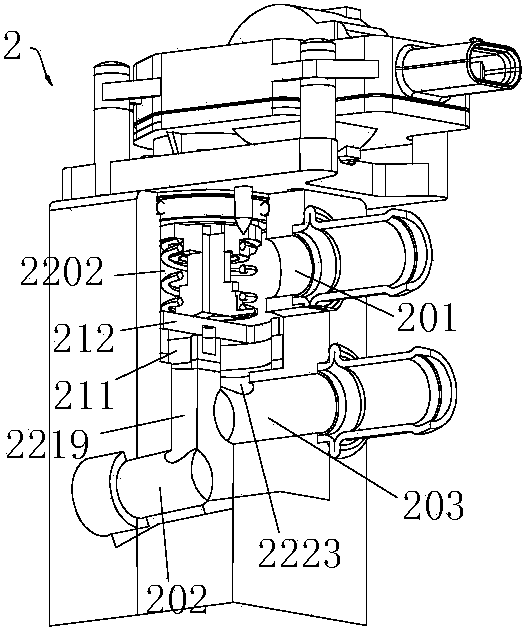 Fluid heat exchange assembly and vehicle heat management system