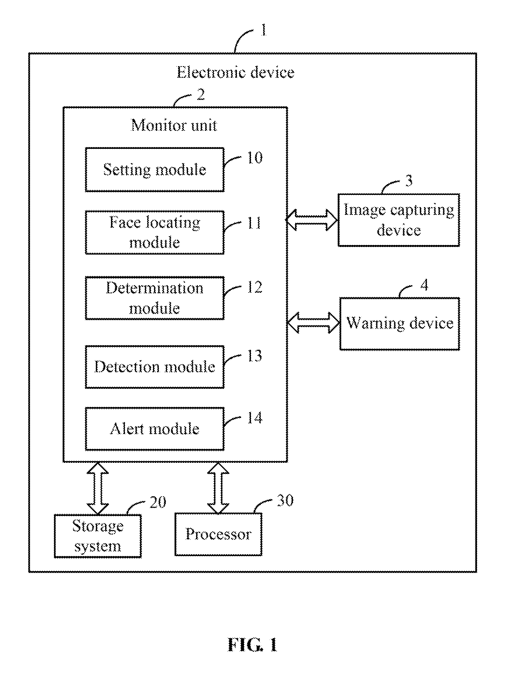 Electronic device and method for monitoring user state
