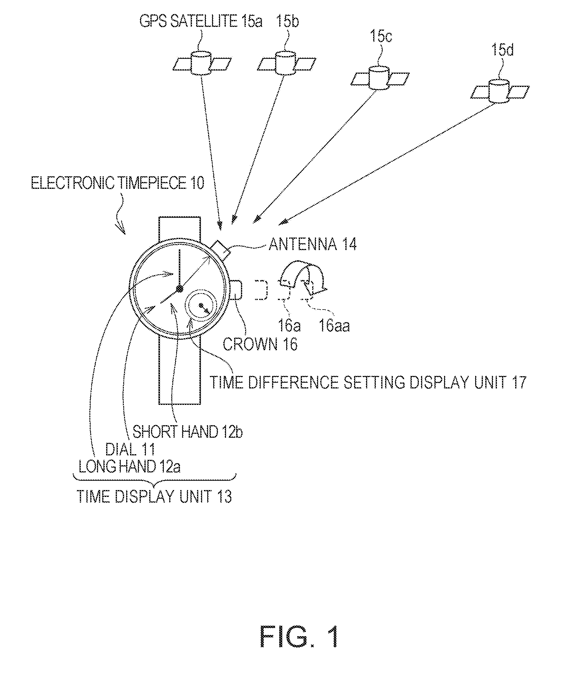 Timepiece and Time Correction Method for a Timepiece