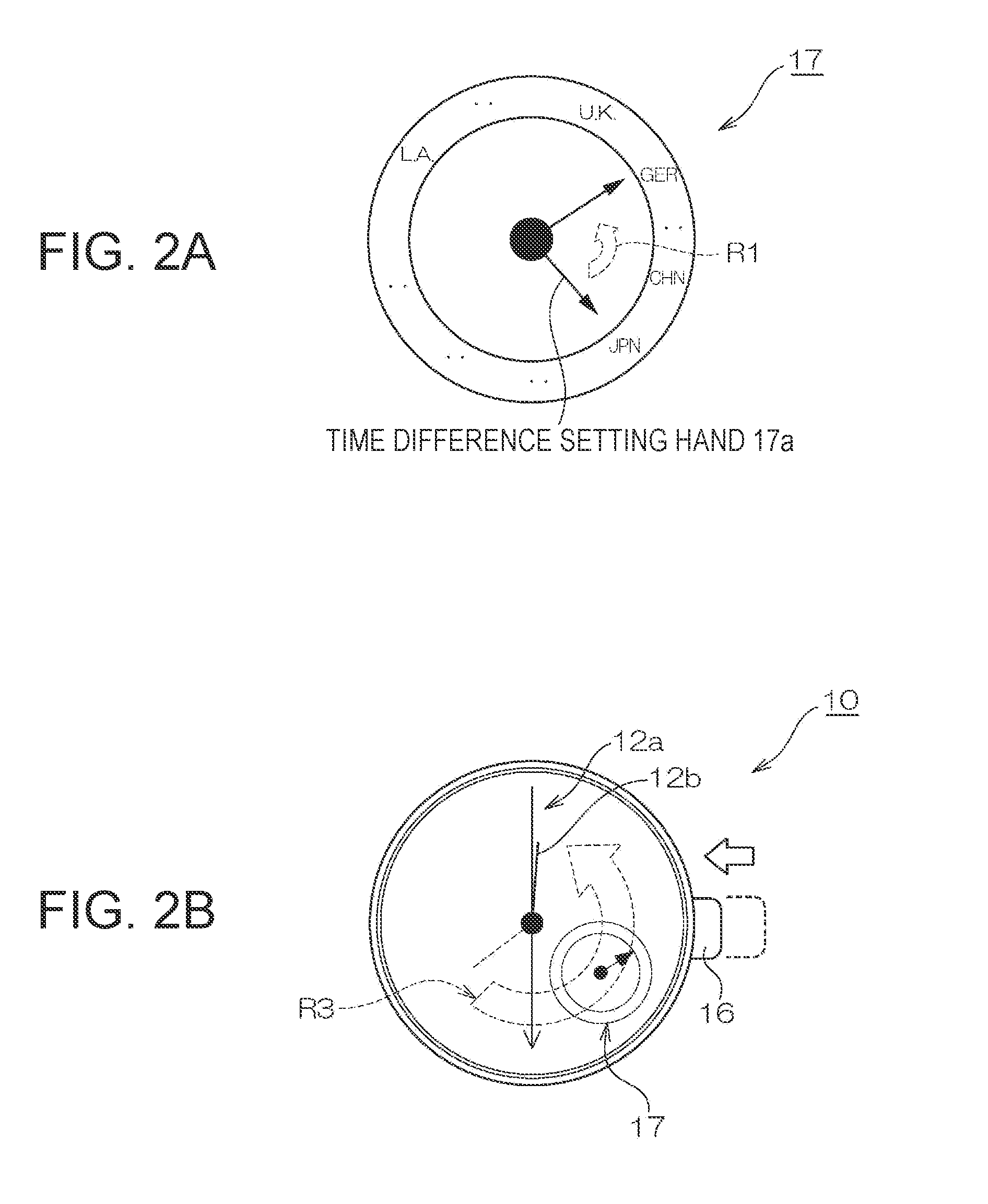 Timepiece and Time Correction Method for a Timepiece