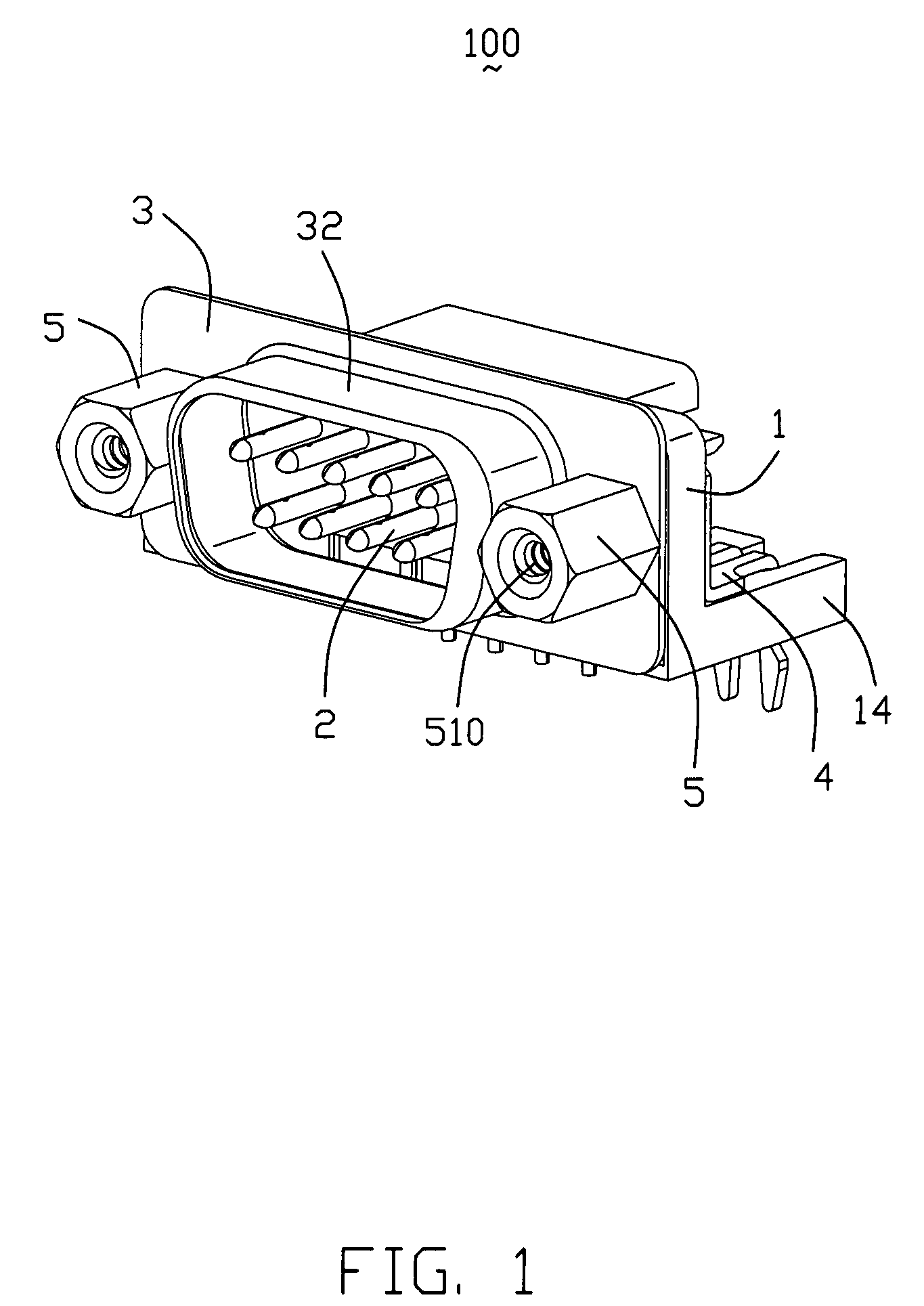 Electrical connector with improved fastener