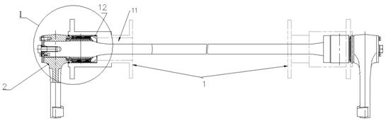 Installation method of torsion bar assembly, installation structure of torsion bar assembly