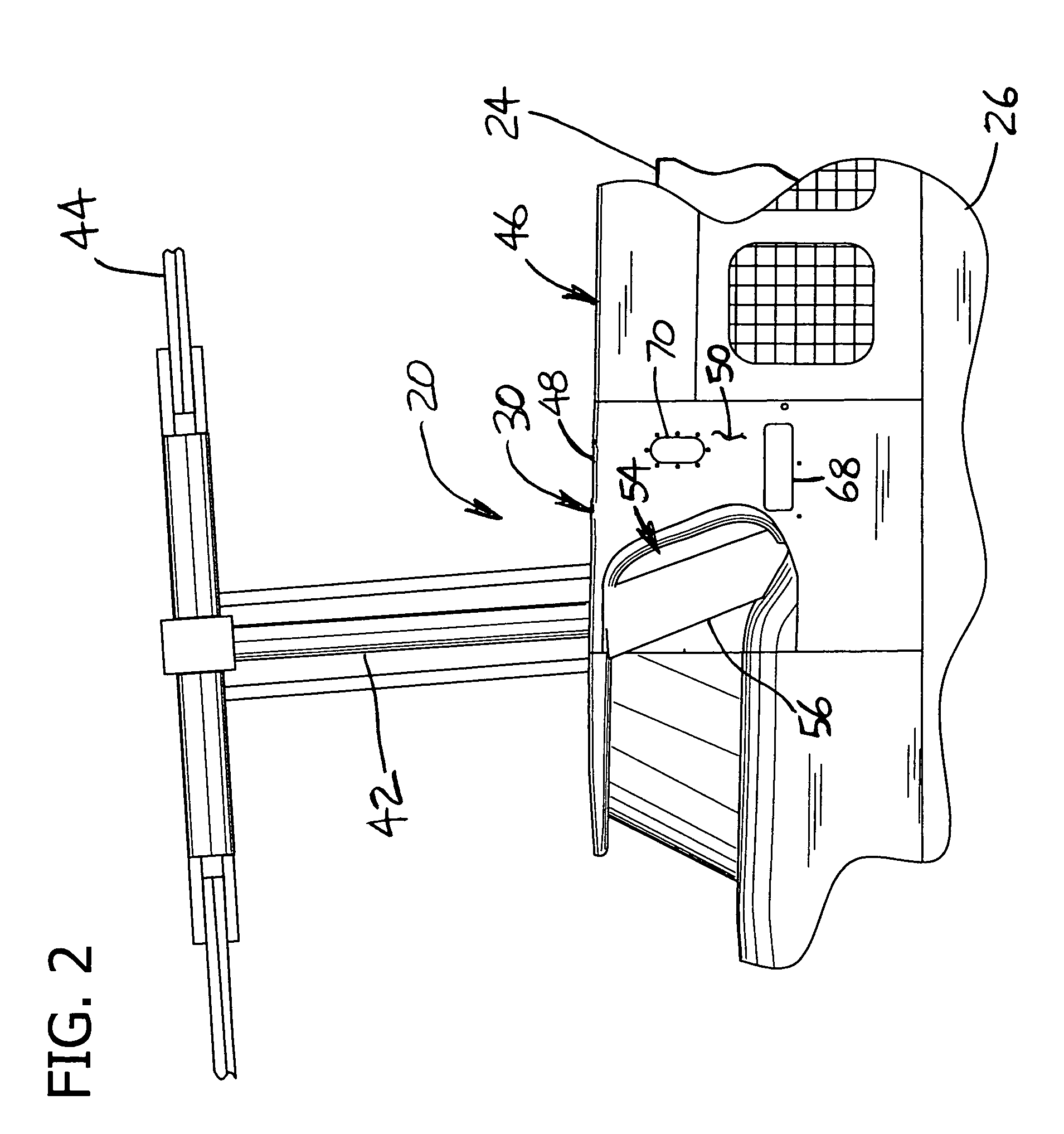Engine intake system with accessible, interchangeable air filters
