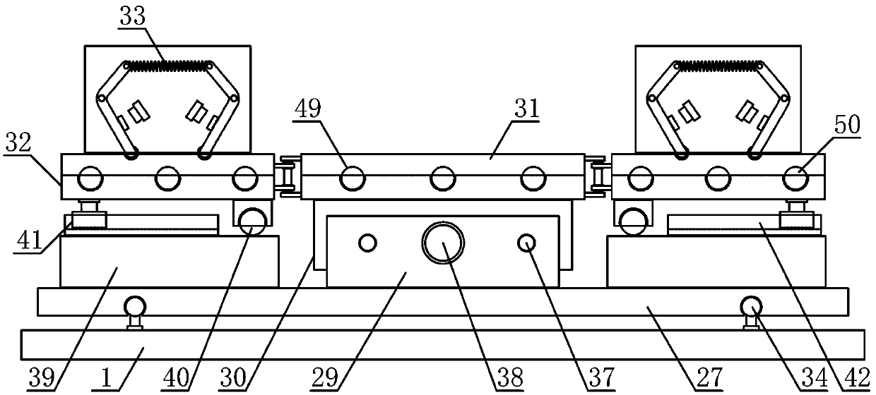 Prop plate clamping device