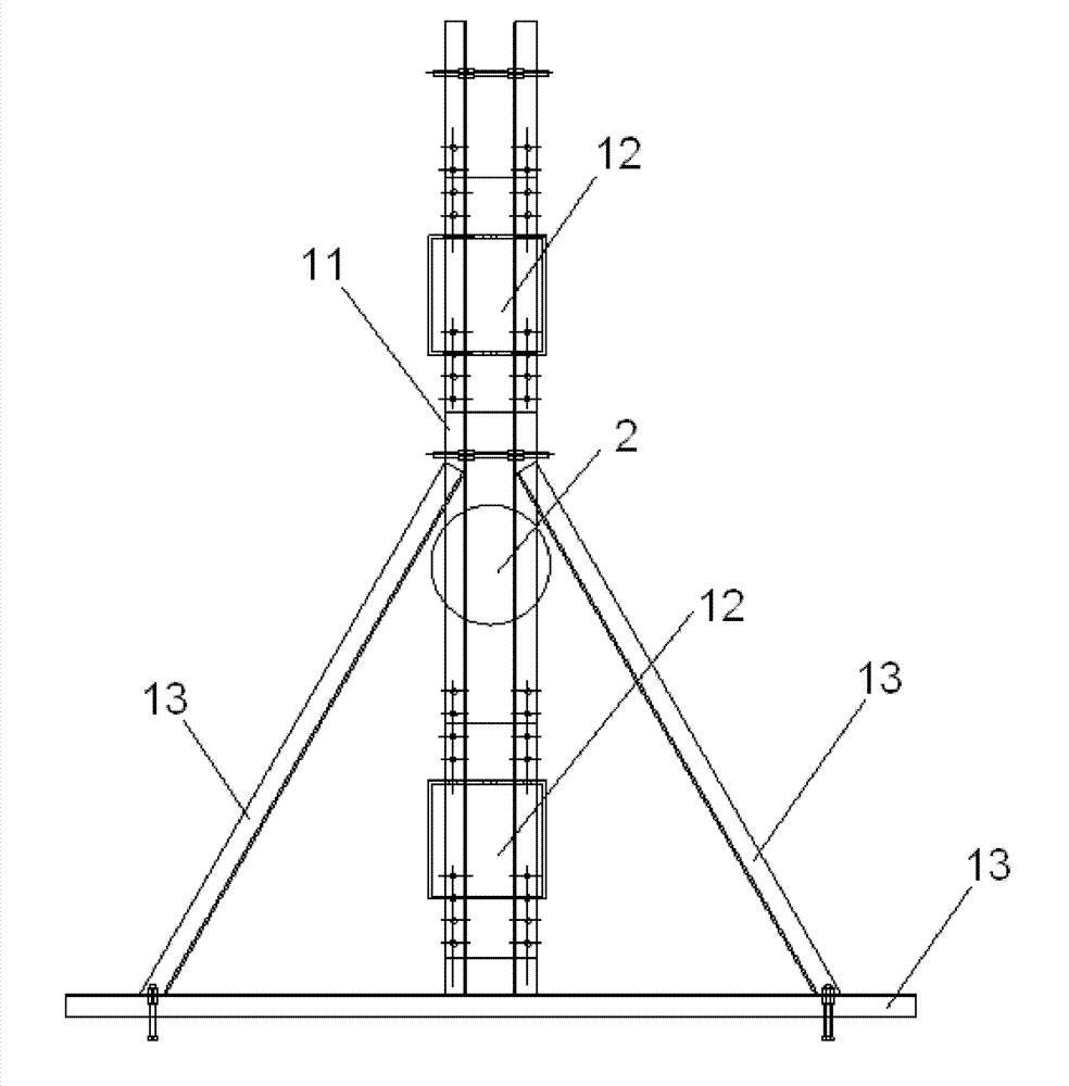 Test device of vertical structure model of shield tunnel