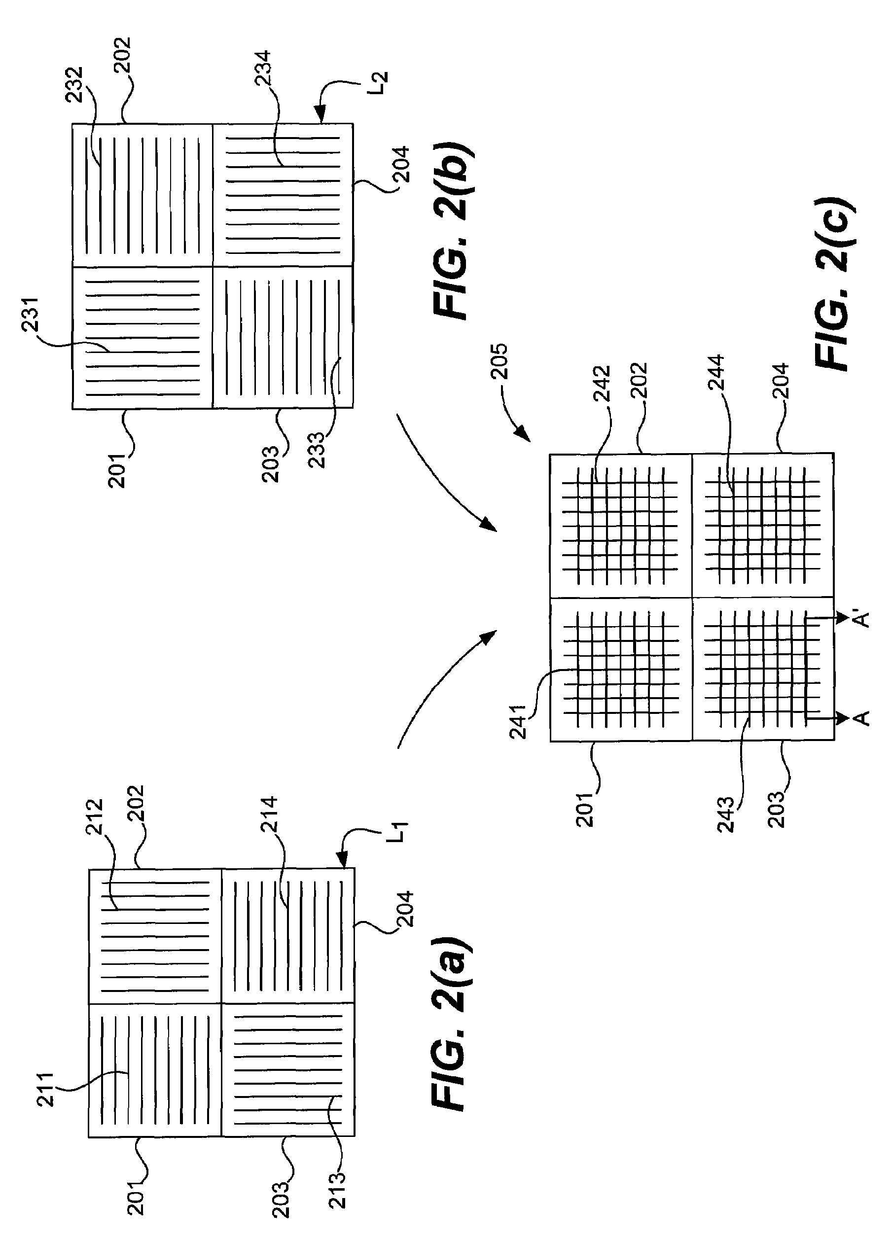 Cross hatched metrology marks and associated method of use