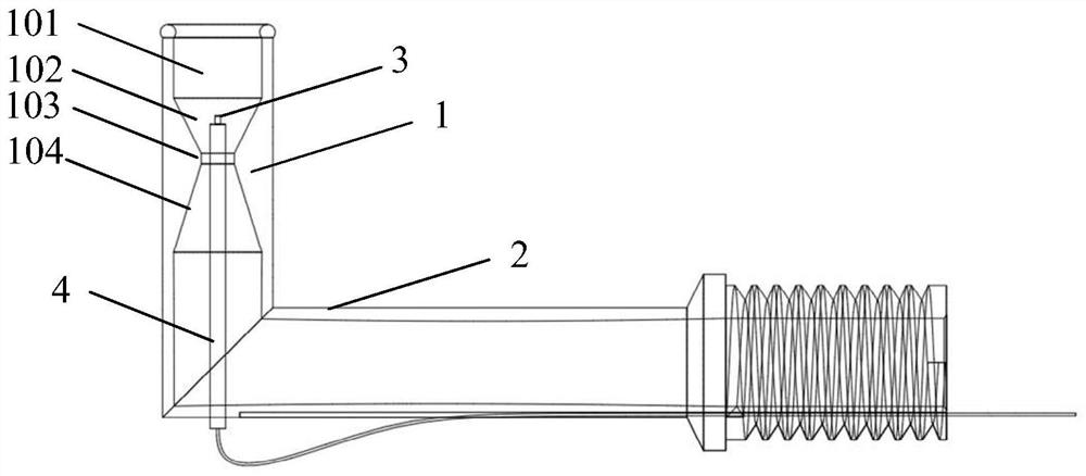Air-breathing fiber-optic Perth total temperature probe and its measurement system