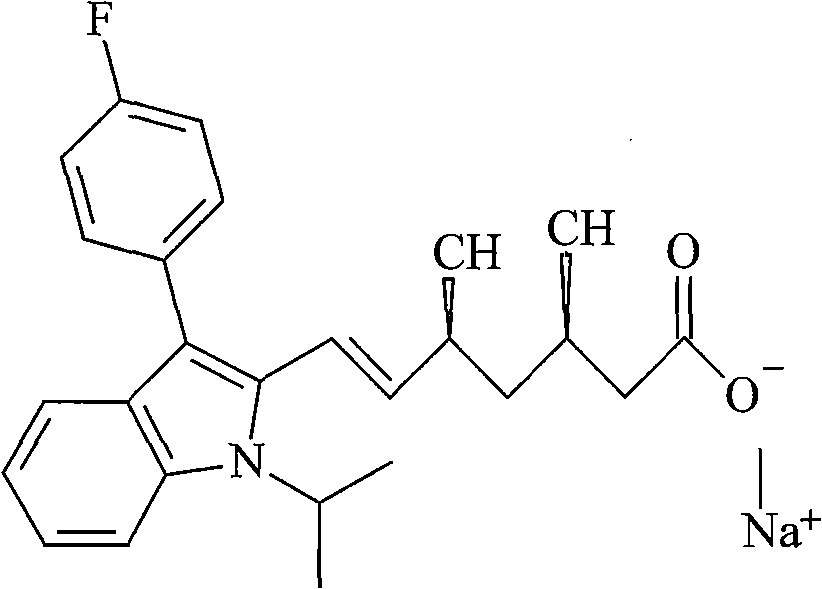 Fluvastatin sodium compound and preparation method thereof