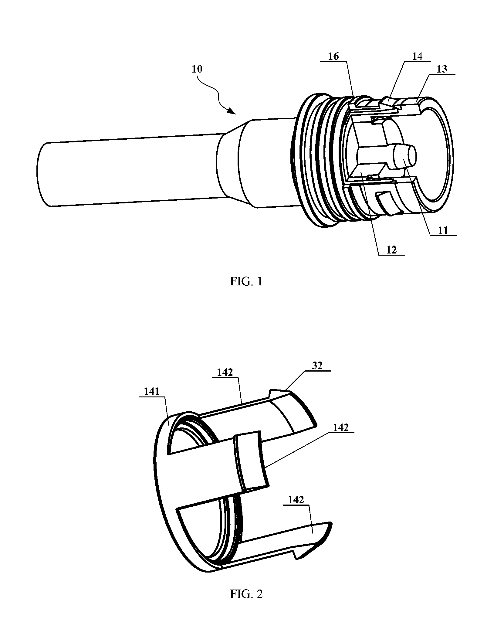 Coaxial connector's plug and socket as well as coaxial connector