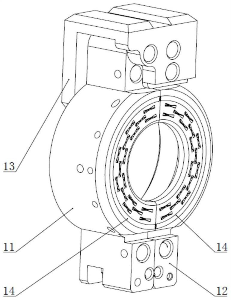 Eversion type annular anastomat with fixing device