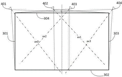 Touch screen multi-point touch control method and device for front positioning of cameras