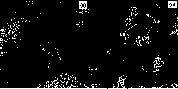 Supported type Au catalyst containing organic polymer electronic auxiliary