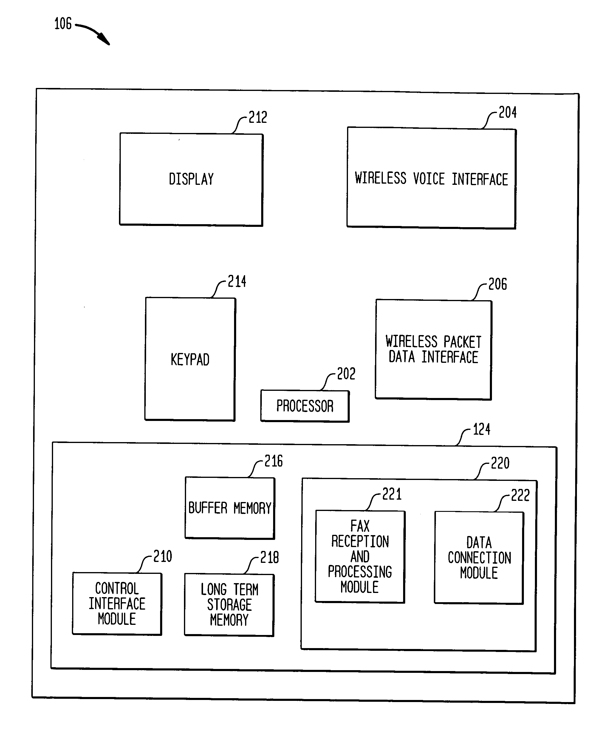 Methods and apparatus for facsimile reception in mobile devices having simultaneous voice and data capabilities