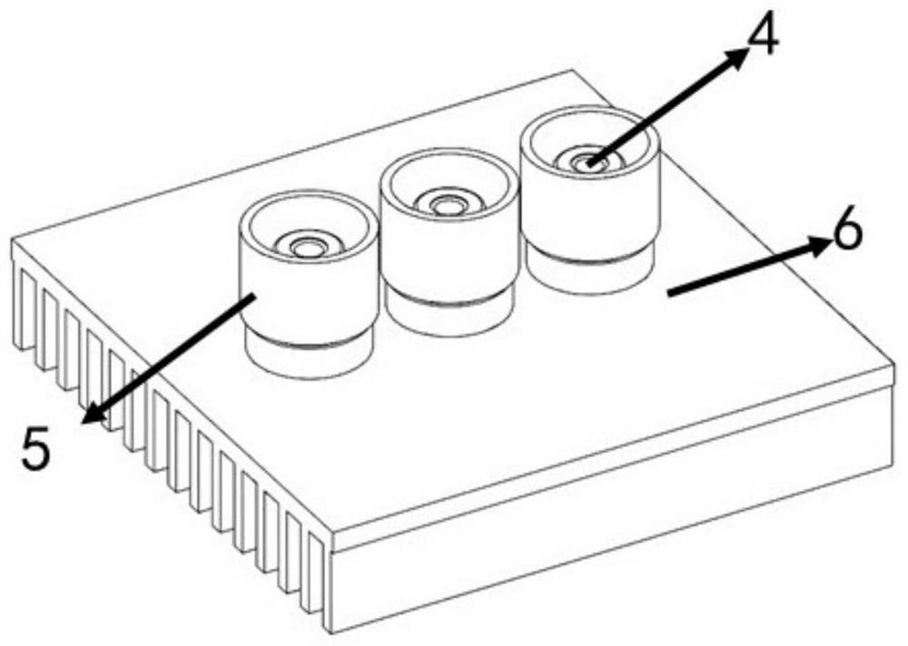 Automobile headlamp optical system based on laser remote excitation fluorescent powder