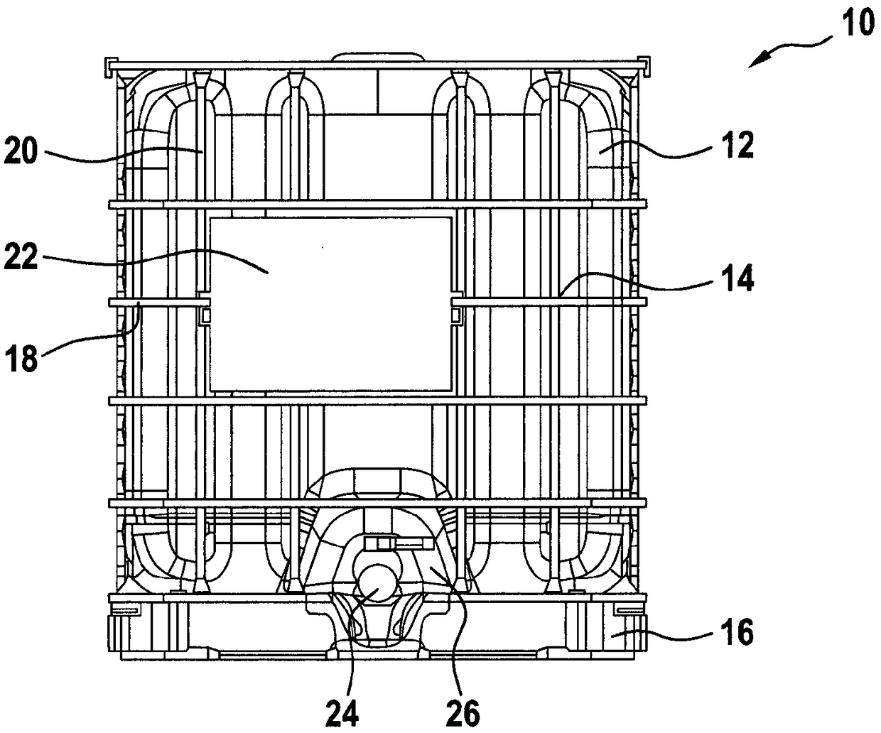 Plastic liner with inner lining