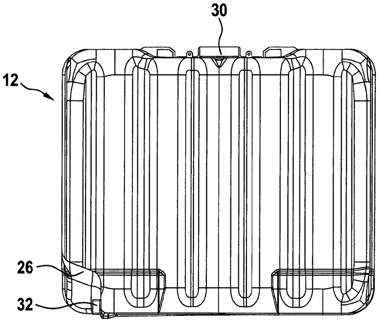 Plastic liner with inner lining