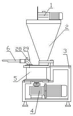 Rotary piston pump for continuously filling and conveying emulsion explosives