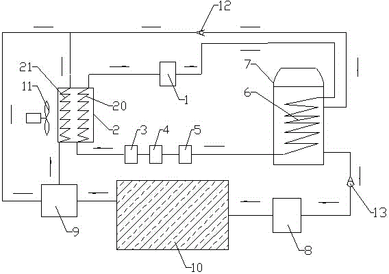 Anti-frosting air source heat pump system