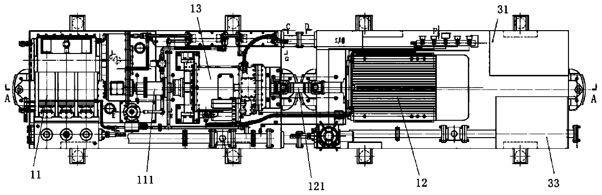 Hydraulic fracturing permeability increasing system for ultra-thick coal seam of gas outburst tunnel of an expressway