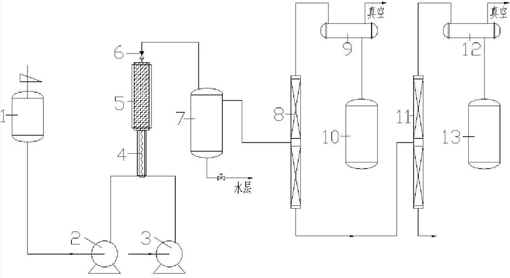 Method and device for continuously preparing 2-isopropyl-1,3-dioxo-5-cycloheptene