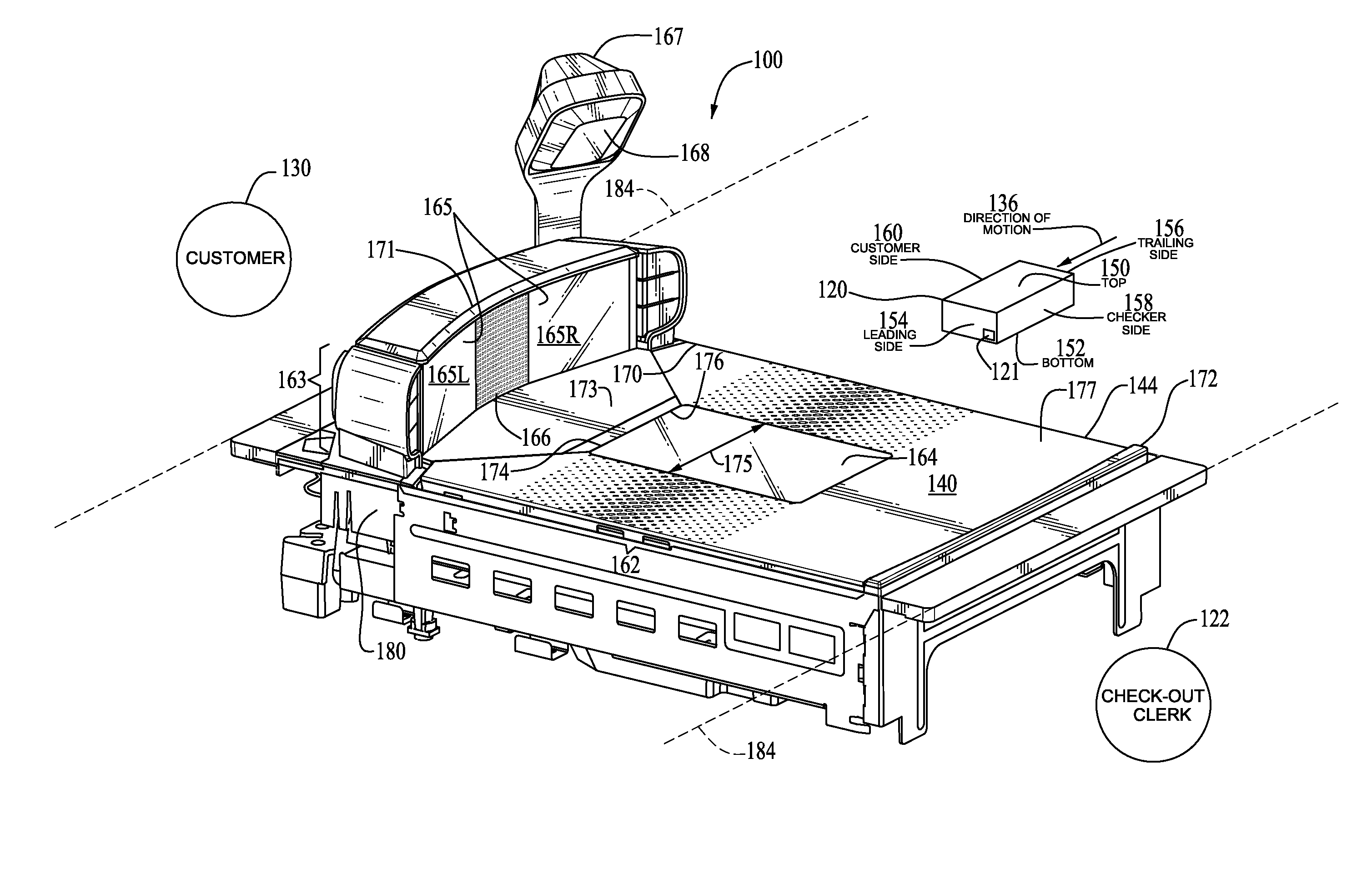 Data reader platter with integral features delineating a data-reading sweep region