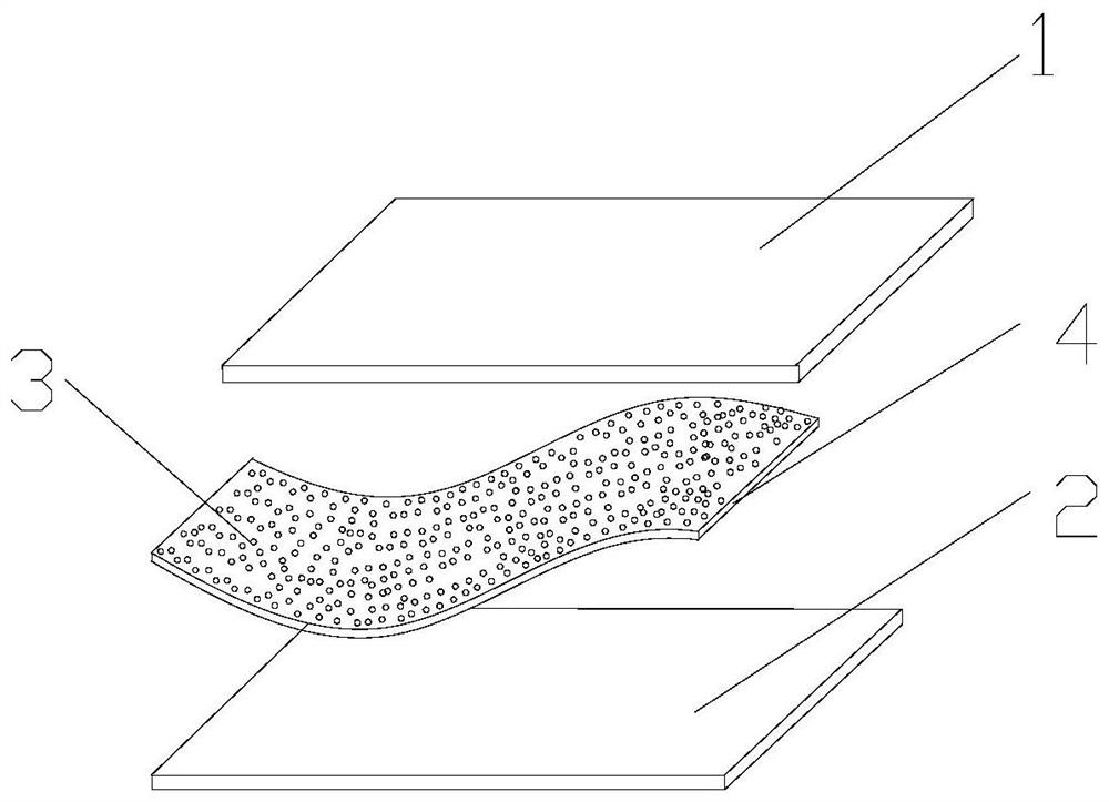 Diaphragm capable of measuring pressure distribution in pole group and preparation method of diaphragm