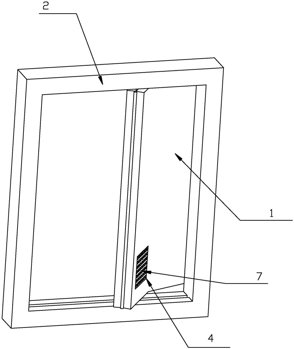 Folding rotary sliding door with indoor dehumidification function