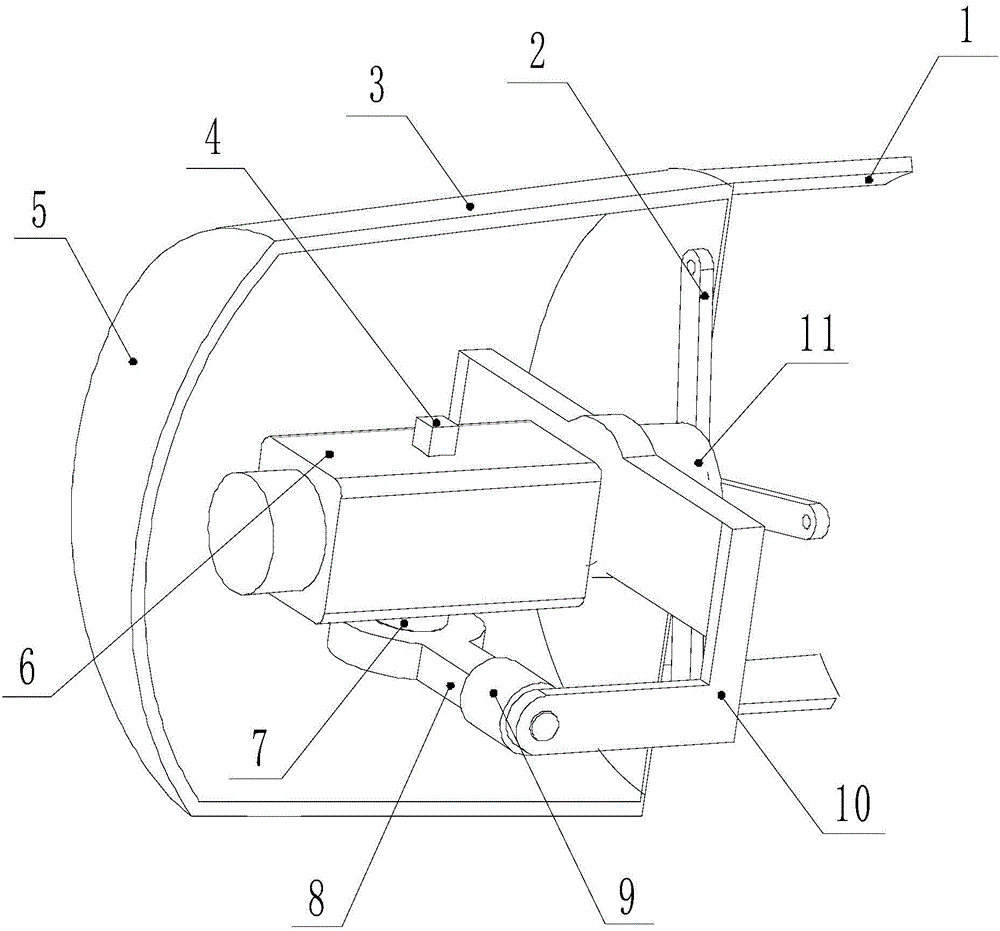 Built-in image stabilization cradle head for miniature unmanned aerial vehicle