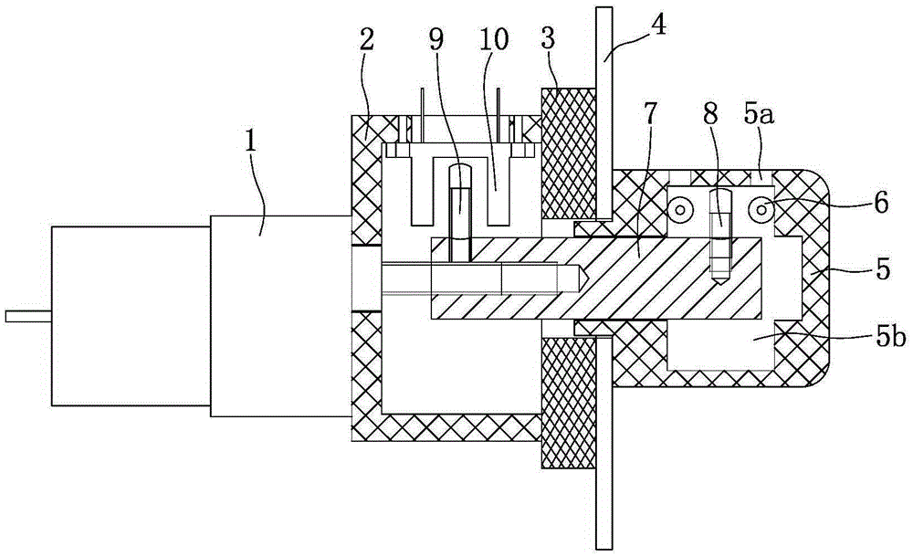 Non-contact double-passage flow blocking device