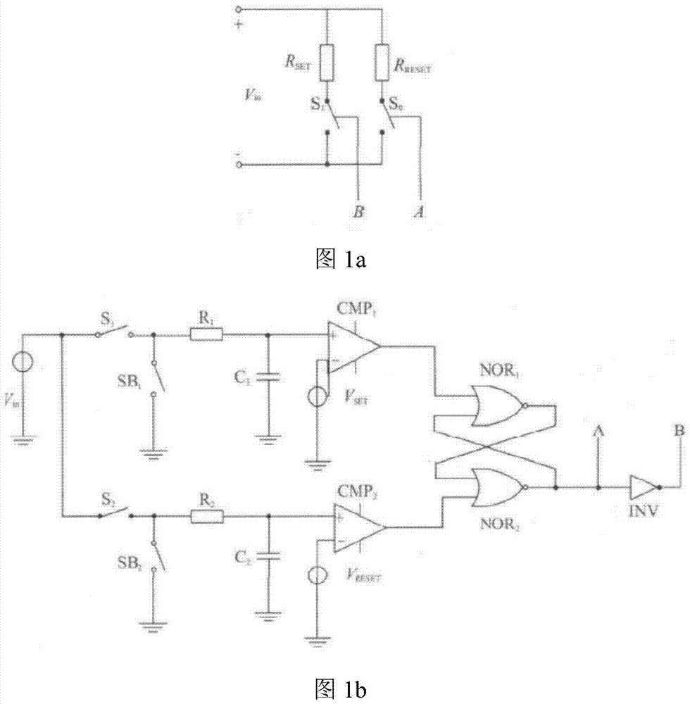 A simulation modeling circuit of variable resistance in rram storage unit