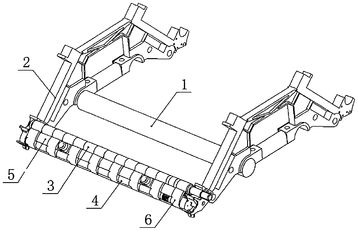 Transmission supporting mechanism for compact spinning carrier gear
