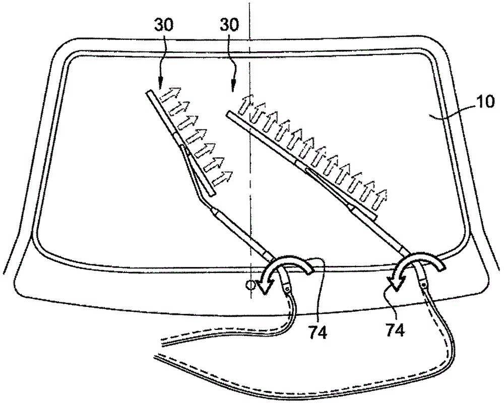 Method and device for de-icing a vehicle window