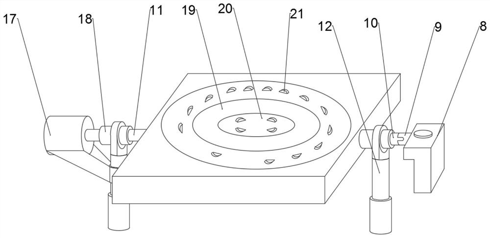 A variable clamping device for an automatic guided trolley and an object positioning and clamping method