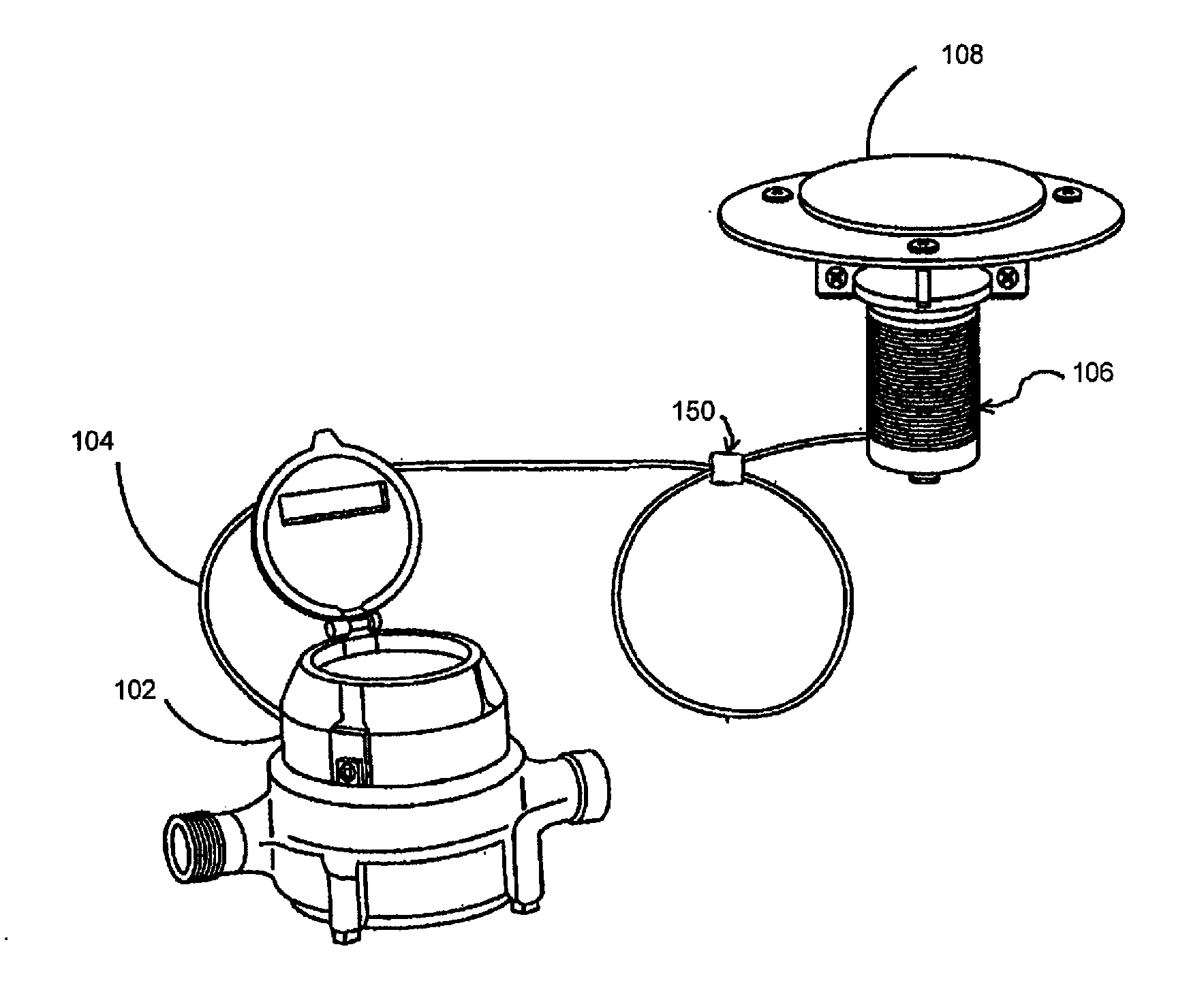 Antenna breakaway device for utility pit meter system