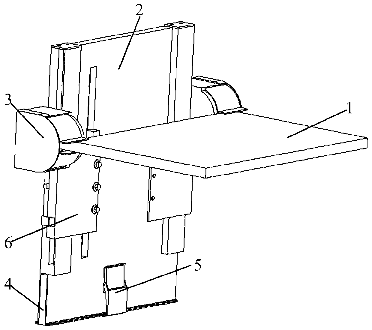 Adjustable folding table and vehicle