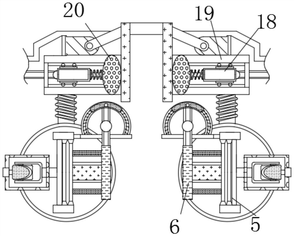 Automatic packaging heat-sealing equipment capable of controlling heat-sealing angle to avoid overlarge local pressure